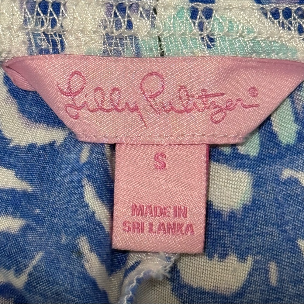 Lilly Pulitzer Bal Harbor Palazzo Pants Pineapple Design Boho Vacation Travel S - Picture 8 of 12